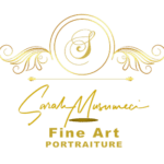 A gold logo for Sarah Musumeci Photography.